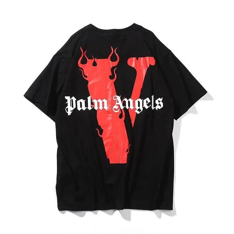 Vlone X Palm Angels T-shirt Red/Black || Vlone Collection