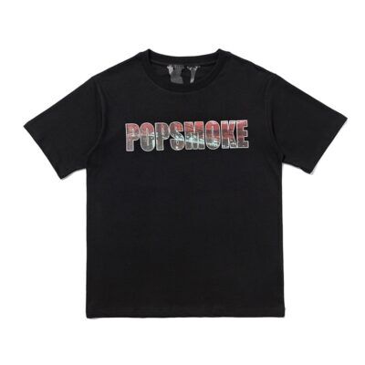 Pop Smoke x Vlone City ロゴ Tシャツ ブラック Pop Smoke x Vlone City Tee Black Men's - SS20 - US