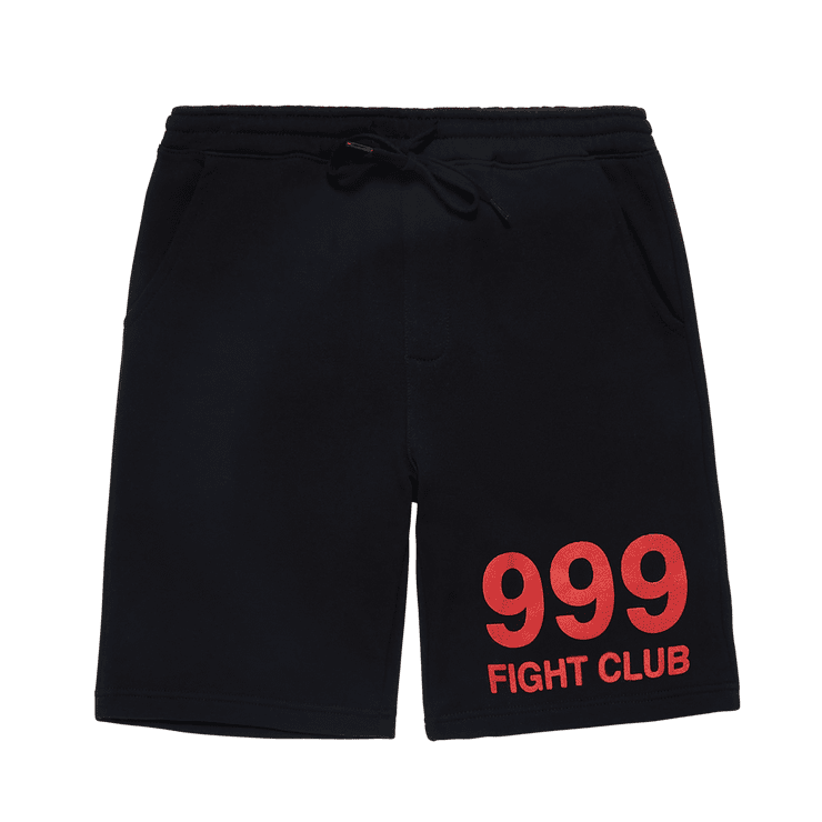 999 Club Juice Wrld Fight Shorts Black